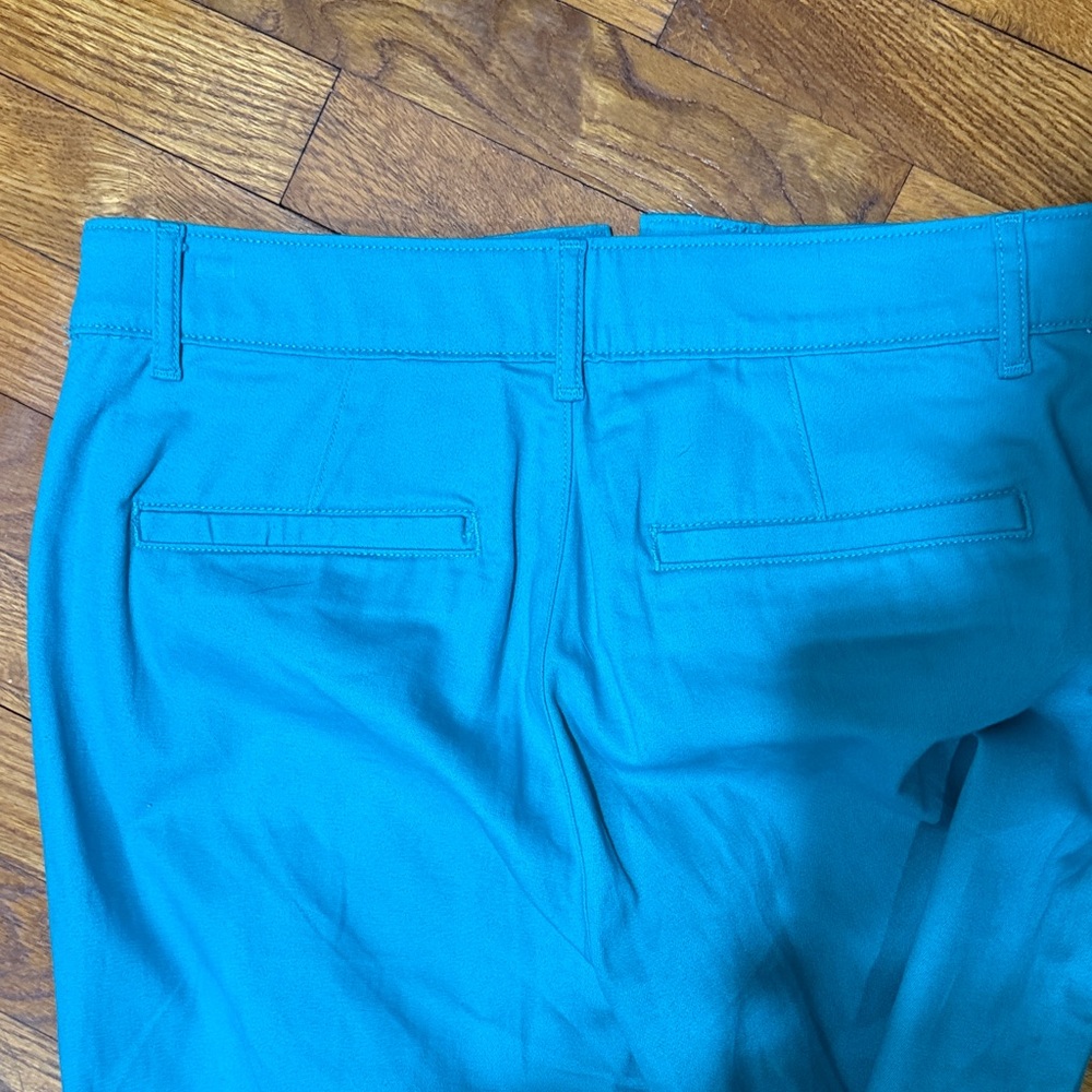St. John's Bay Bright Turquoise Stretch Chino Capris - Picture 5 of 5